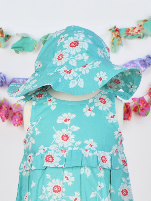 Daisy Baby Sunhat - Aqua