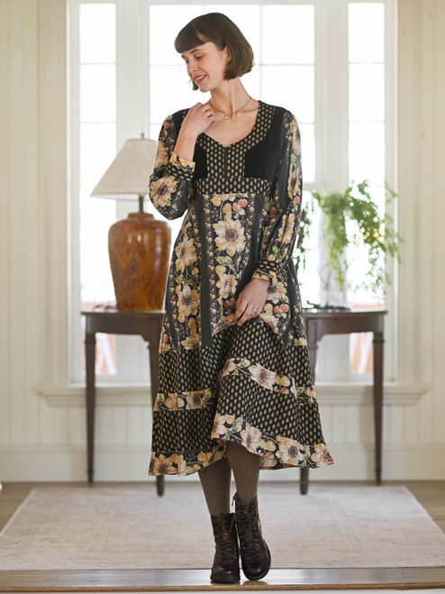 Boheme Romance Dress - Espresso Multi
