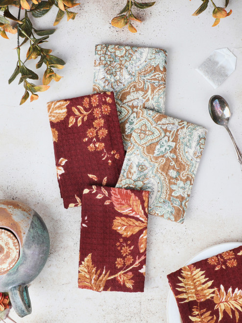 Maple Patchwork Tiny Towel Bundle Set of 4 - Multi