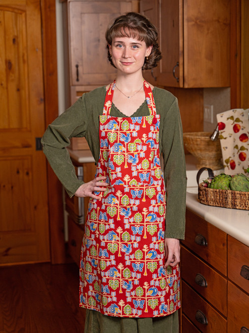 Chicken at Home Chef Apron - Red