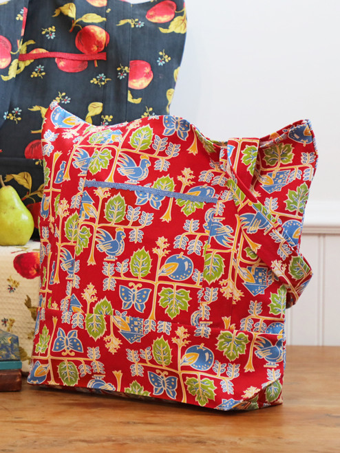 Chicken at Home Market Bag - Red