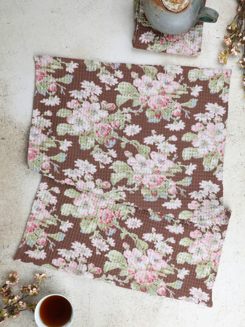 Apple Blossom Tea Towel Set of 2 - Nutmeg