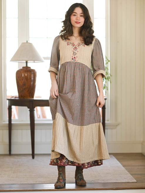 Lexington Check Dress - Antique Multi