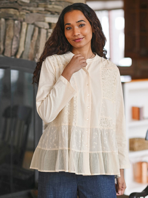 Reverie Blouse - Ecru