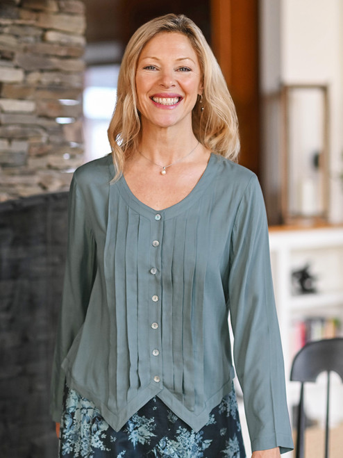 Edith Blouse - Smoke