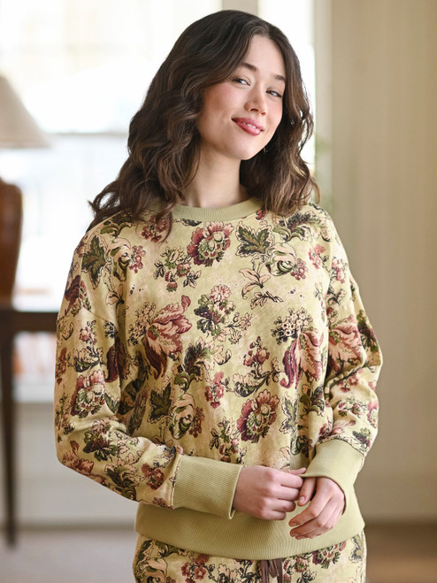 Sonnet Knitted Sweatshirt - Sage