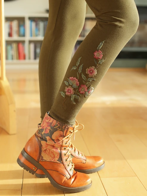 Tapestry Legging - Olive