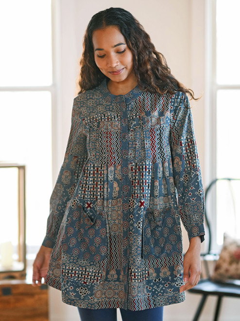 Indigo Artist Smock - Indigo