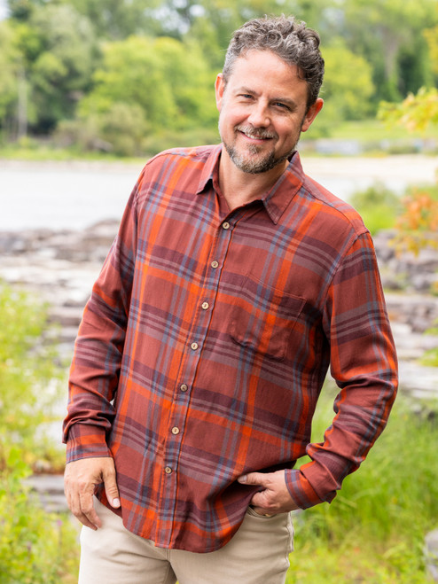 Autumn Spice Longsleeve Shirt - Cinnamon
