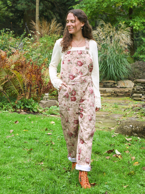 Winter Rose Overall - Antique