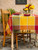 Colorblock Plaid Tablecloth - Multi