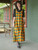 Boreal Check Pinafore Dress - Green Gold