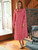 Farmgirl's Plaid Nightshirt - Red Ecru