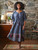 Rising Sun Caftan - Indigo