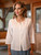 Crispin Pleated Blouse - White
