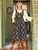 Genevieve Pinafore Dress - Black