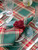 Raffia Napkin Ring Set of 4 - Red
