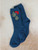 Vintage Berry Crew Sock - Teal
