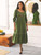 Botanist Dress - Olive Green