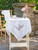 Love Note Embroidered Tea Cloth - Ecru
