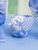 Porcelain Patchwork Bird Pin Cushion - Blue