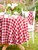 Charm Jacquard Round Cloth - Red