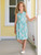 Daisy Kids Dress - Aqua