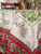 Noel Embroidered Topper Cloth - Ivory Red
