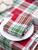Jingle Plaid Napkin Set of 4 - Red