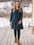 Juniper Check Young Adult Dress - Navy
