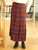 Arabian Spice Plaid Skirt - Brown Multi