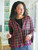 Fall Mood Plaid Cover Up - Plum