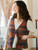 Cabin Plaid Wool Vest - Rust Multi