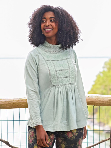 Heirloom Blouse - Sage | Shop Beautiful Designs by April Cornell
