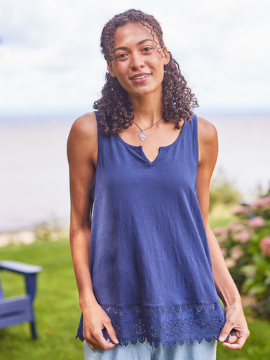 Jenny Jersey Camisole - Navy | Shop Beautiful Designs by April Cornell