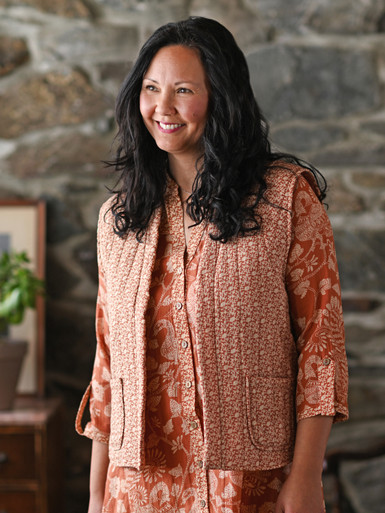 Forget Me Not Vest - Terracotta | Shop Beautiful Designs by April