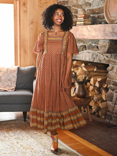 Penny Dress - Copper | Shop Beautiful Designs by April Cornell