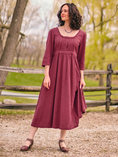Jane Austen Dress - Raspberry | Shop Beautiful Designs by April