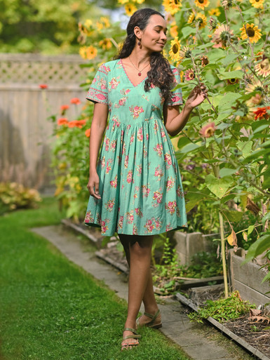 Tallulah Short Dress - Aqua Tallulah Short Dress - Aqua