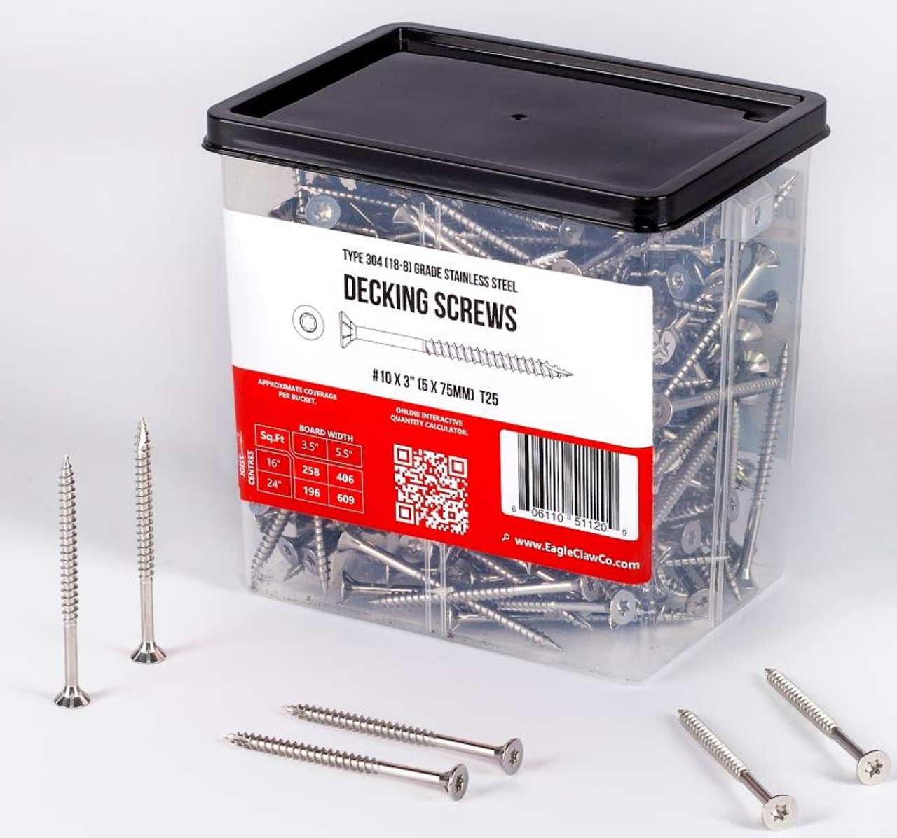 Stainless Steel Deck Screws # 10 X 3