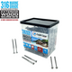 316 Grade Marine Stainless Steel Exterior Wood Screws QTY 350