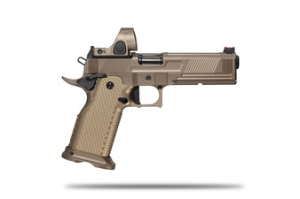 Vanta 9, Government 5", FDE, Aggressive, Aluminum, w/ Trijicon SRO Vanta 9, Government 5", FDE, Aggressive, Aluminum, w/ Trijicon SRO