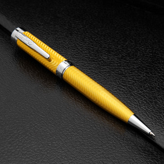 Conklin® Herringbone Signature Yellow Ballpoint Pen