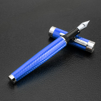 Conklin® Herringbone Signature Blue Fountain Pen