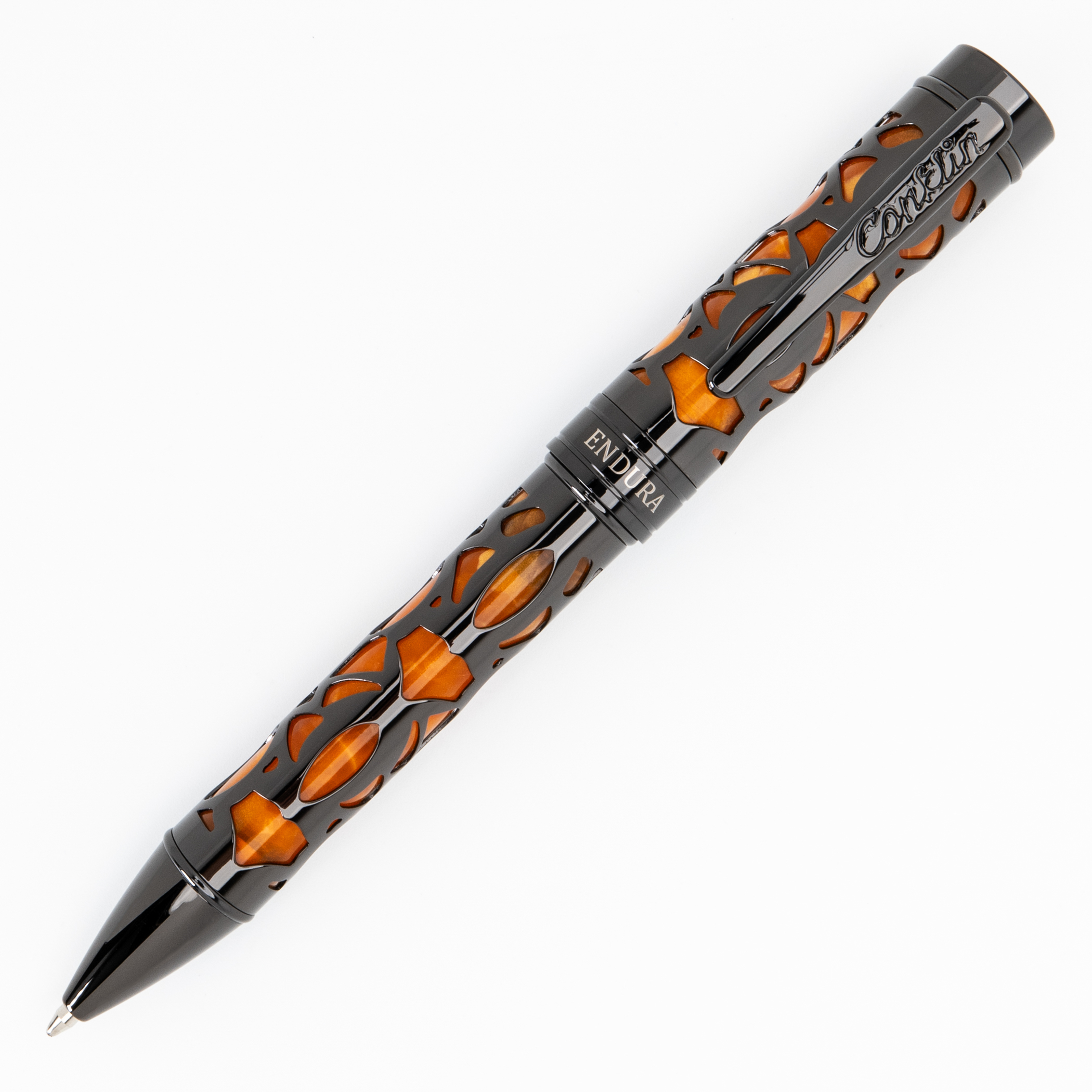 Conklin Endura Deco Crest Ballpoint Pen Orange