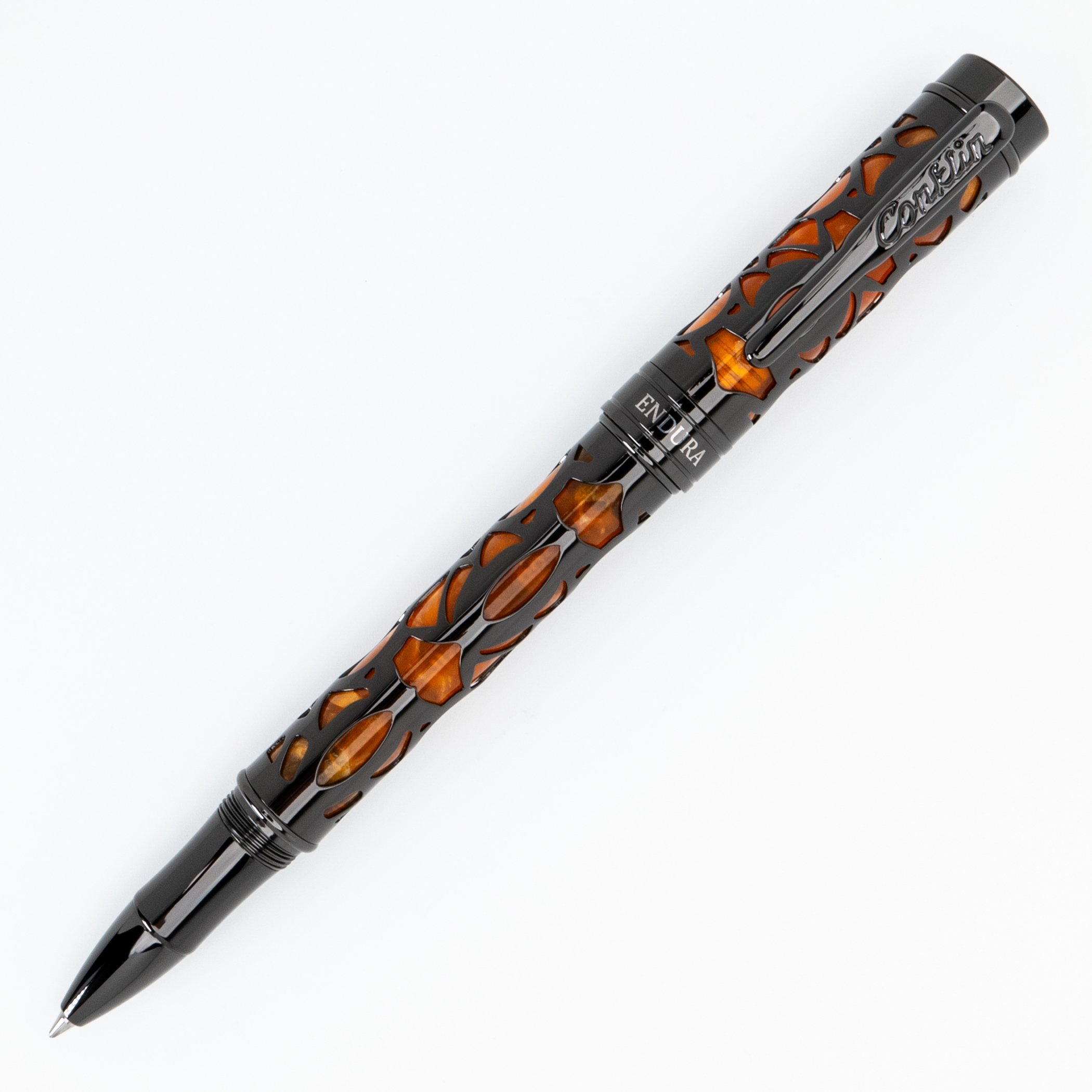Conklin Endura Deco Crest Rollerball Pen Orange