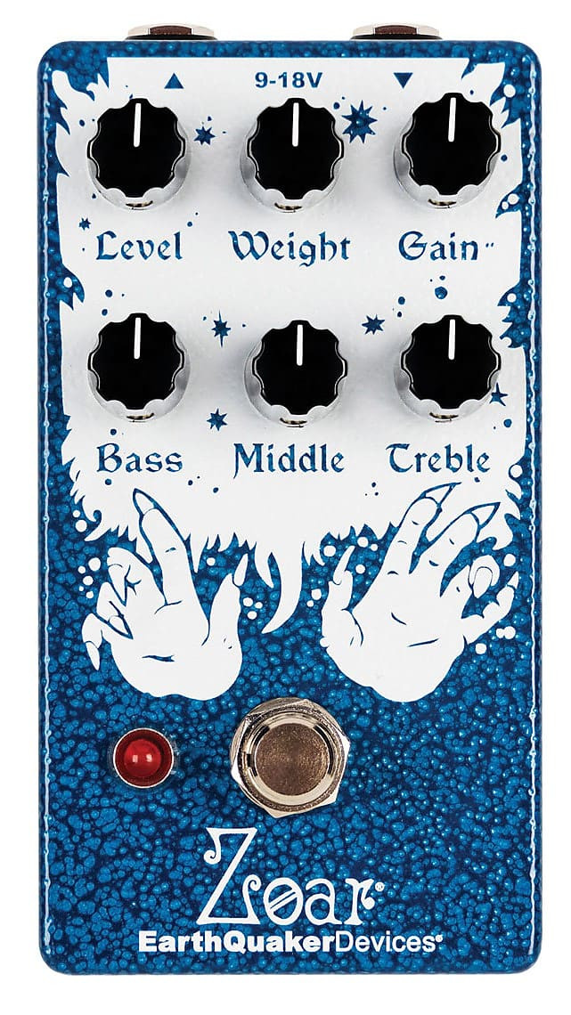 EarthQuaker Zoar Dynamic Audio Grinder Distortion Guitar Effect