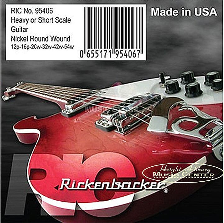 ギター Rickenbacker Electric Guitar Strings Rickenbacker 95406 Heavy Gauge Roundwound Short Scale Electric