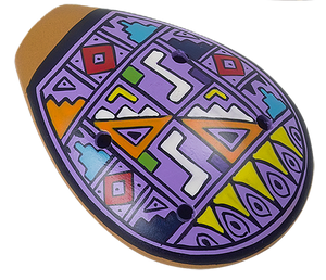 Cusco Medium Painted Ceramic Ocarina