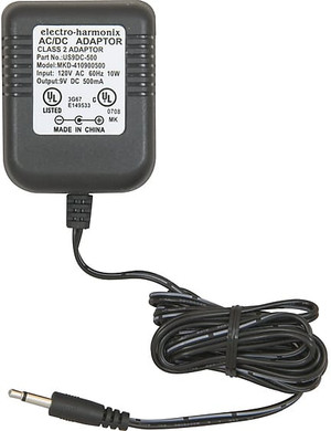 Electro Harmonix US9DC-500 Power Adapter, 9 Volt DC 500mA, Center Positive, fits Classic Holy Grail, 2